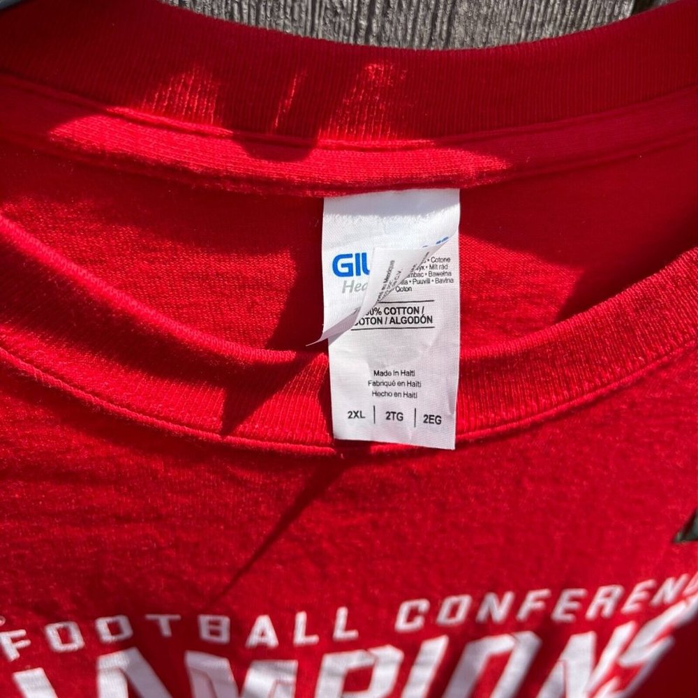 Ohio State Buckeyes 2017 Big Ten Football Champions Red T-Shirt Men's Adult 2XL - Picture 4 of 4